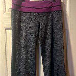 Charcoal and Plum Lularoe Yoga Pants